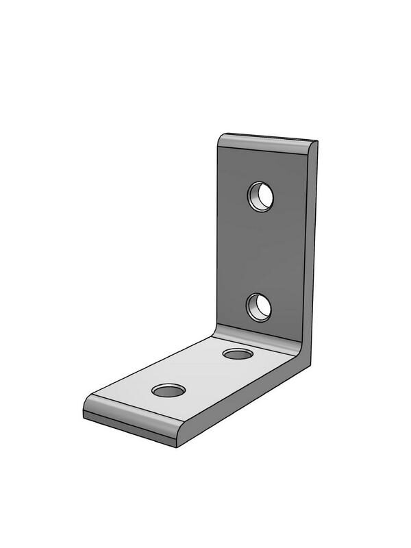 Kątownik narożnikowy na śrubę stożek 80x40x40