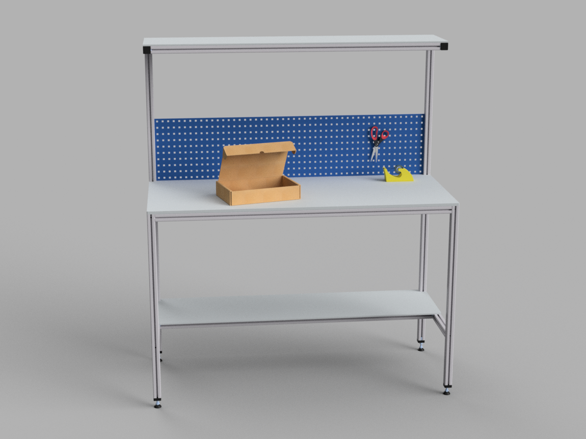 Stanowisko do pakowania z dodatkową półką - obrazek 2