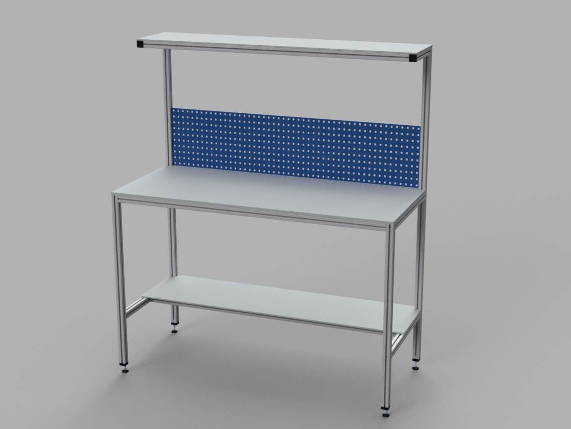 Stanowisko do pakowania z dodatkową półką