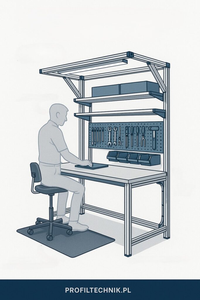 Modułowe konstrukcje z profili aluminiowych, które nie ograniczają – jak projektować stanowiska robocze na dziś i na jutro